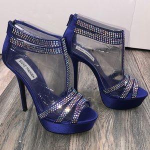 Steve Madden Blue/Purple Satin Heels in 6M